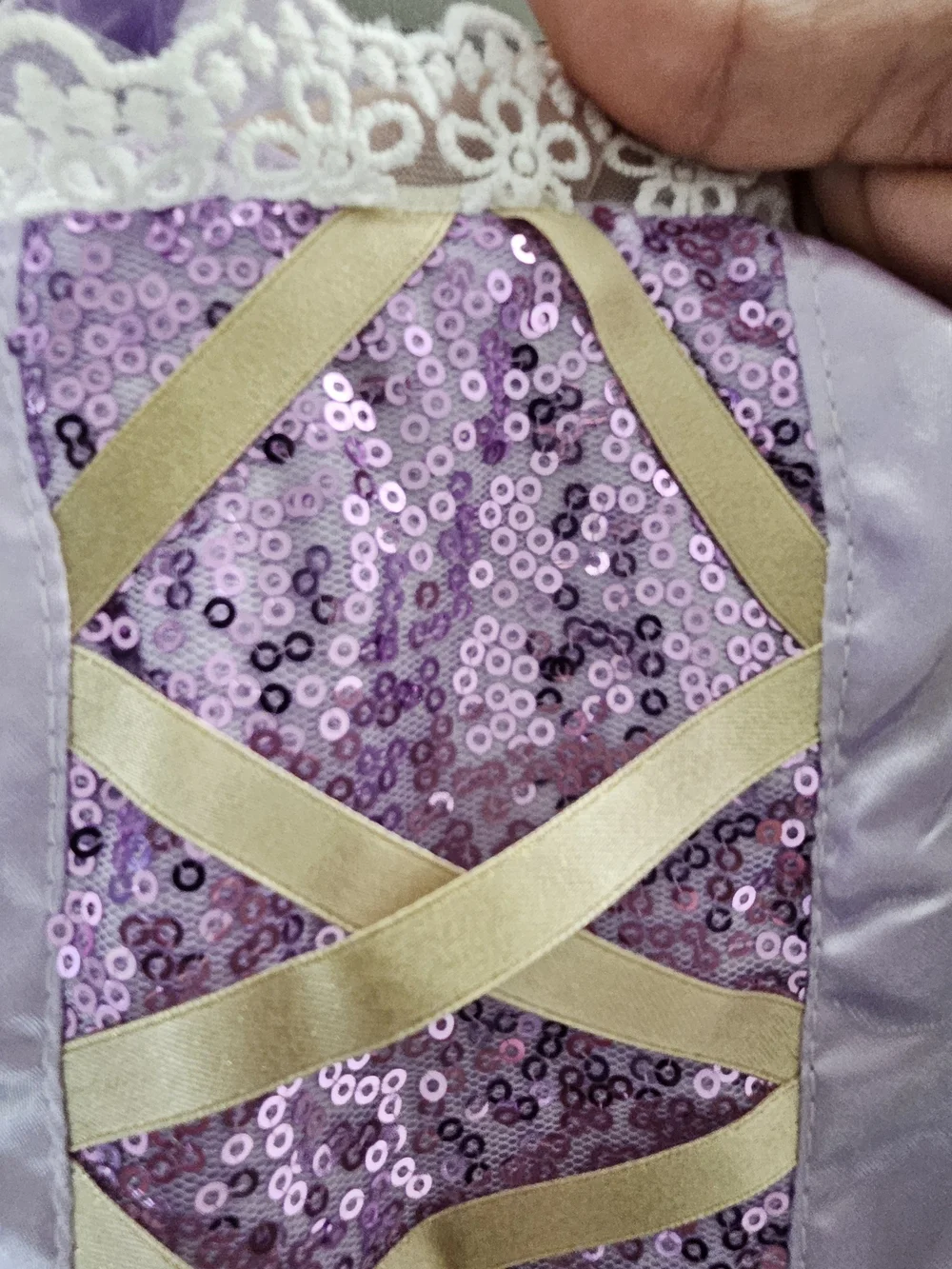Purple rapunzel Costume With Bow For Girls Different Sizes Avalible